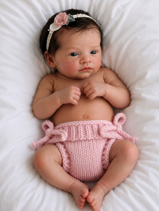 Muñeca Reborn Realista Roxy Niña 45cm y 1.400kg + Pack Premium